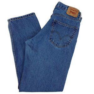 Levis 550 Relaxed Fit Blue Jeans 34 x 31